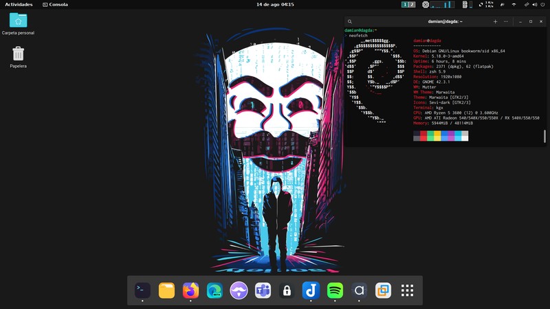 Mi escritorio en ArchLinux