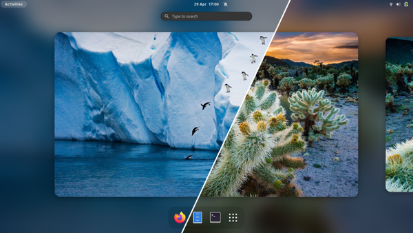 Imagen oficial de la extensión «Blur my shell»