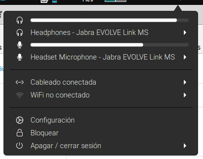 Selector de dispositivos de sonido