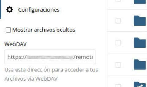 Configuración de sincronización de Joplin