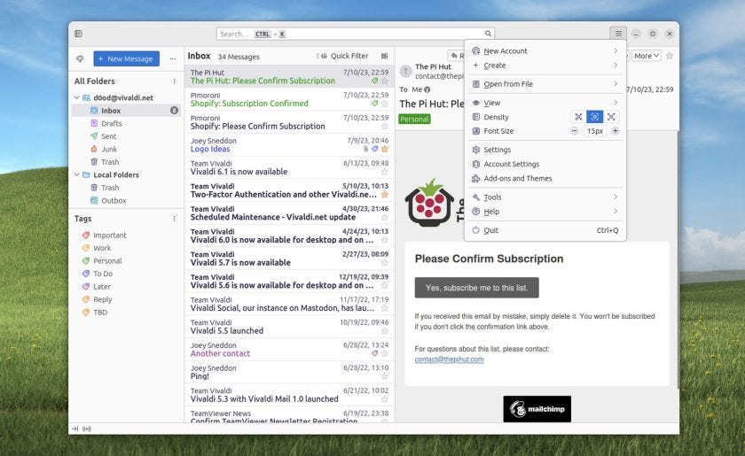 Mozilla Tunderbird 115 «Supernova», imagen por Mozilla.