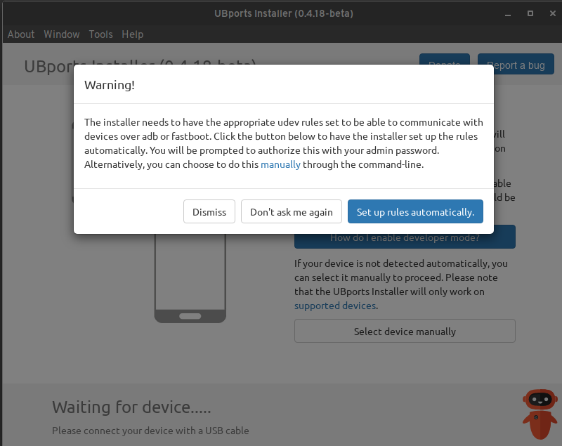 Instalación de UBports