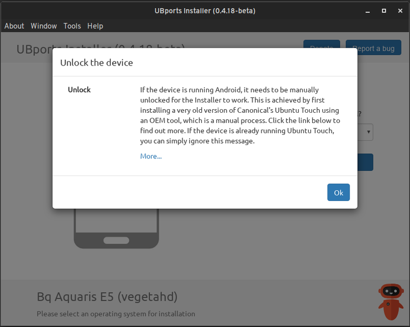 Instalación de UBports
